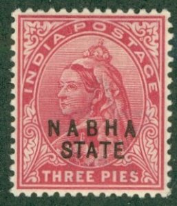 INDIA  NABHA STATE 26 MH BIN $.55