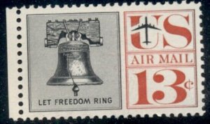 #C62 13¢ LIBERTY BELL AIRMAIL,  LOT 400 MINT STAMPS SPICE YOUR MAILINGS!