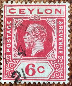 Ceylon #204 Used Single King Edward VII L21