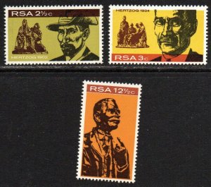 South Africa Sc #348-350 Mint Hinged