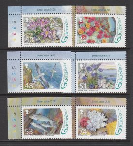 Guernsey 2008  Ramsar Sark,  set of 6,  Mint NHM