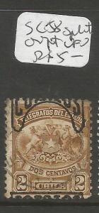 Chile SC 58 Split Overprint VFU (2coc)