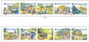 Guernsey Sc 775a-j 2002 Sark Holidays stamp sheet used 