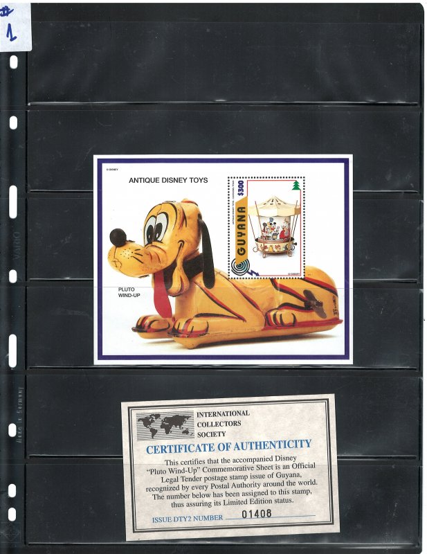 GUYANA 1996 'DISNEY CARTOONS M.S. #3100  MNH