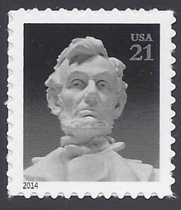 #4860 21c Abraham Lincoln Statue 2nd oz Rate Single Mint NH