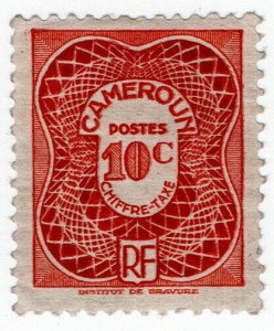 (I.B) France Colonial Postal : Post Tax 10c (Cameroun)