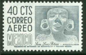 MEXICO C444, 40¢ 1950 Def 8th Issue Fosforescent glazed. MINT, NH. F-VF.