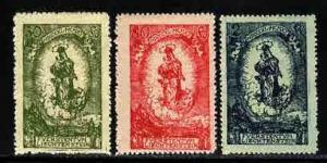 Liechtenstein # 47-49 ~ Cplt Set 3 ~ Mint, HMR ~ cv 1.20