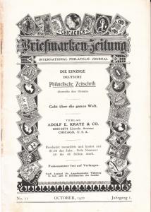 Chicagoer Briefmarken Zeitung  October 1921 #11