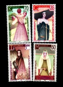 Liechtenstein # 809-812 Mint!