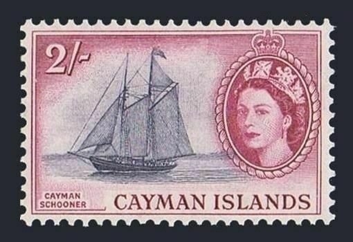 Cayman 146,MNH.Michel 147. QE II,1953.Cayman Schooner.