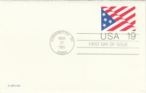 Scott# UY40 UPSS#MR50 FDC US Postal Card.