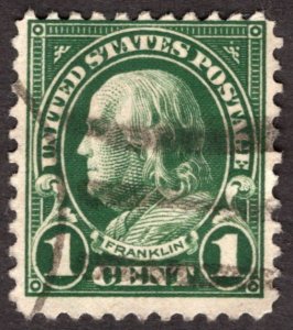 1923, US 1c, Franklin, Used, Sc 552