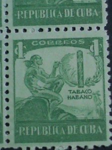 ​CUBA STAMP-1939 SC#356 RAREST CUBA CIGAR & INDIAN STAMP MNH- BLOCK OF 4 VF