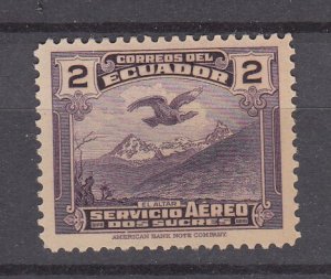 J40135 JL stamps 1937 ecuador hv of set mh #c56 bird condor