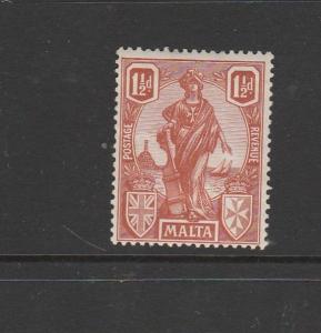 Malta 1922/6 Britannia 1 1/2d MM SG 127