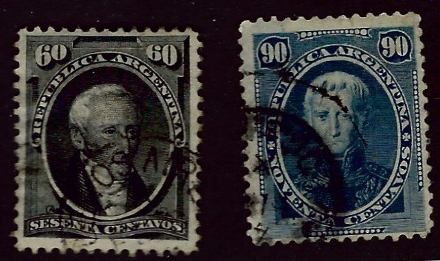 Argentina SC#25-26 Used F-VF....Worth checking out!