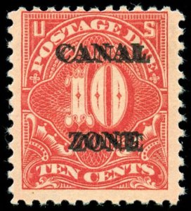 momen: Canal Zone Stamps #J20c Mint OG Double Overprint