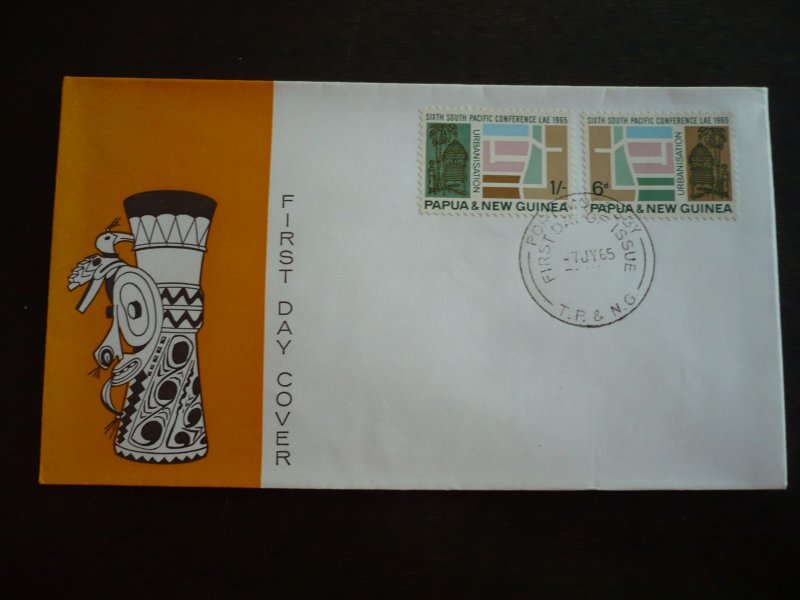 Postal History - Papua New Guinea - Scott# 204-205 - First Day Cover