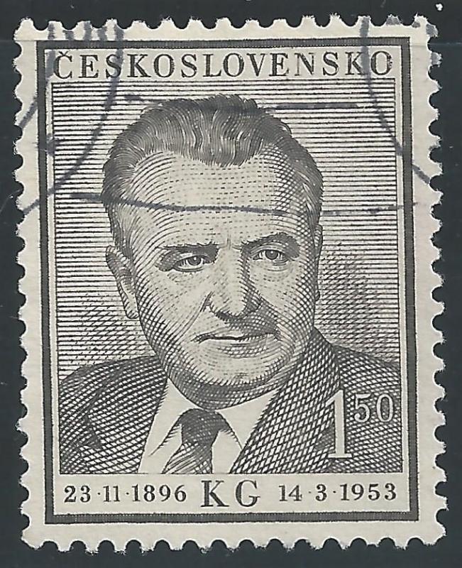 Czechoslovakia #584 1.50k Klement Gottwald