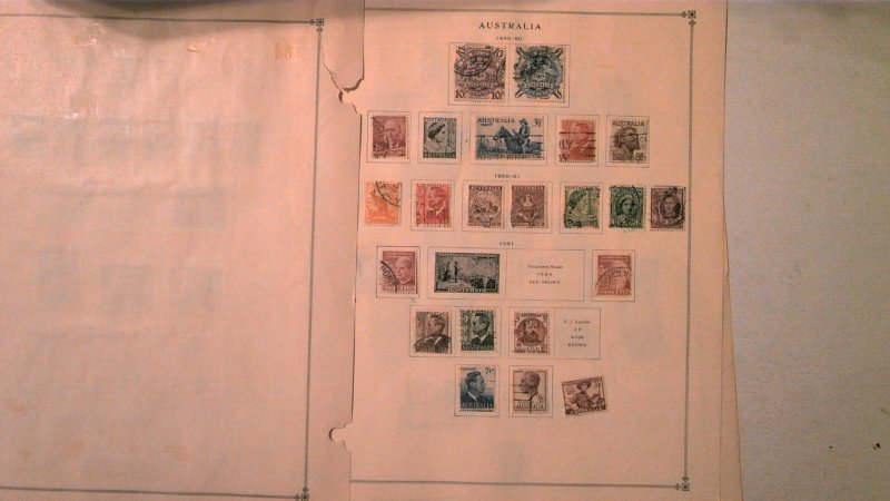 AUSTRALIA COLLECTION ON ALBUM PAGES MINT/USED