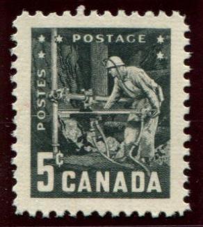 373 Canada 5c Mining, used