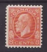 Canada-Sc#199- id10-unused LH og 8c KGV Medallion-1932-