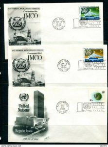 UN 1964 Accumulation 16 First Day of issue Covers Complete year Used 11871