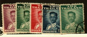 Thailand #283-4,296,288,291 used