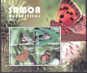 Samoa, Fauna, Butterflies, Express Mail MNH / 2015