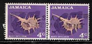 Jamaica Scott # 222 Used Pair - Sea Shell