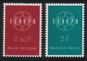 Belgium Europa 2v issue 1959 SG#1702-1703