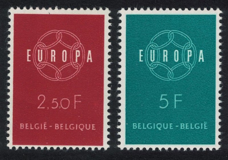 Belgium Europa 2v issue 1959 SG#1702-1703