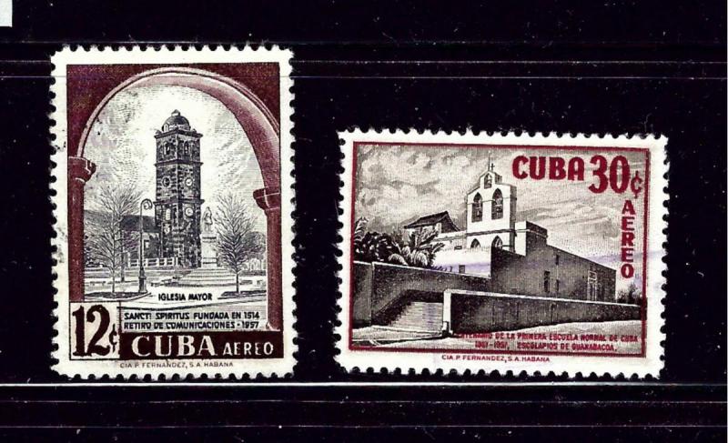 Cuba C173-74 Used 1957 set