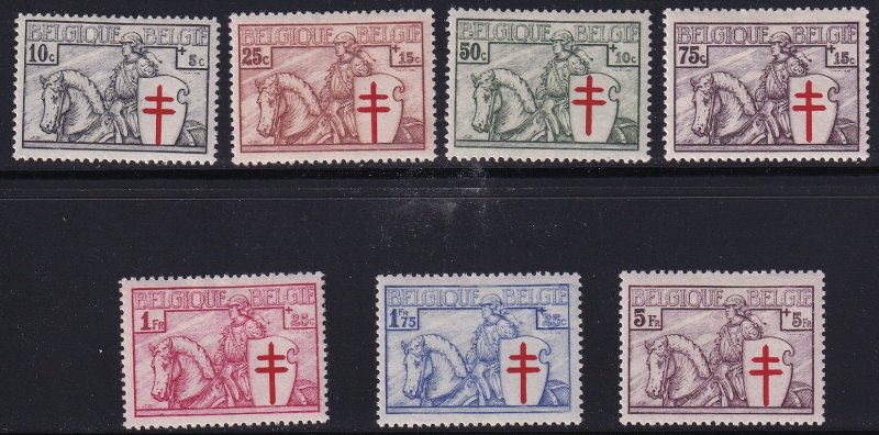 Belgium 1934,Crusader M-VF-LH set # B156-B162