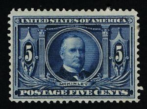 AFFORDABLE GENUINE SCOTT #325 MINT OG H 1904 5¢ LOUIISIANA PURCHASE EXPO ISSUE