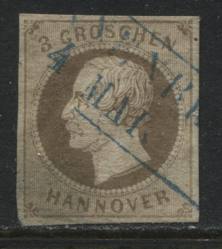 Hanover 1864 3 groschen brown used (JD)