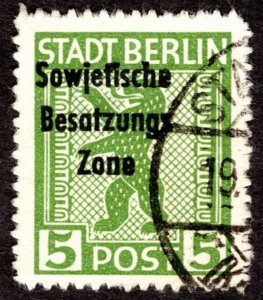 1948, Germany, 5pf, Used, Sc 10N22a