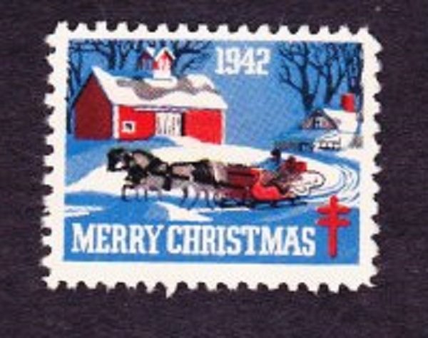 Christmas Seal from 1942 NG single