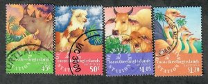 Cocos Island #319 - 322 used singles