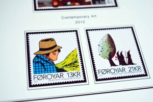 COLOR PRINTED FAROE ISLANDS 2011-2020 STAMP ALBUM PAGES (38 illustrated pages)