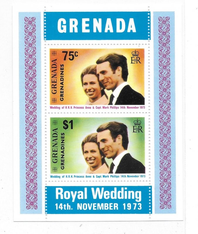 Grenada Grenadines 1973 Royal Wedding Sc 2a S/S MNH C5