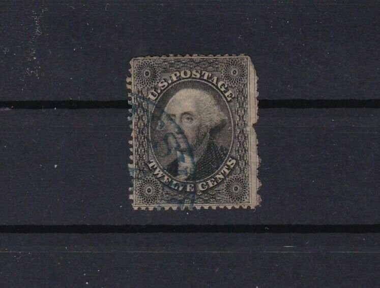 united states 1857 12 cent stamp cat £375 ref r10481A