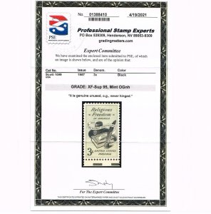 EXCEPTIONAL GENUINE SCOTT #1099 MINT PRISTINE OG NH PSE CERT GRADED XF-SUPERB-95