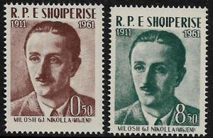 Albania #598-9 MNH Set - Milosh G. Nikolla