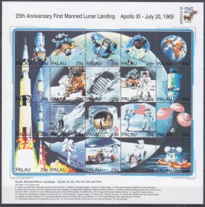 1994 Palau 725-744KL 25th Anniversary Of Apollo 11 17,00 €