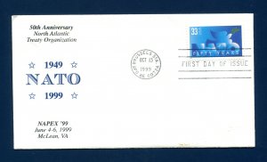 Sc. 3354 50th Anniversary NATO FDC - NAPEX 