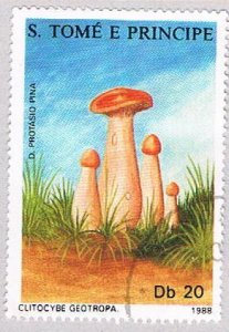 Saint Thomas and Prince Is 820e Used Mushrooms (BP2042)
