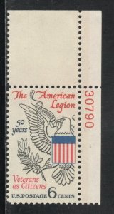 1369 * AMERICAN LEGION * U.S. Postage Stamp  MNH * UR PL#30790