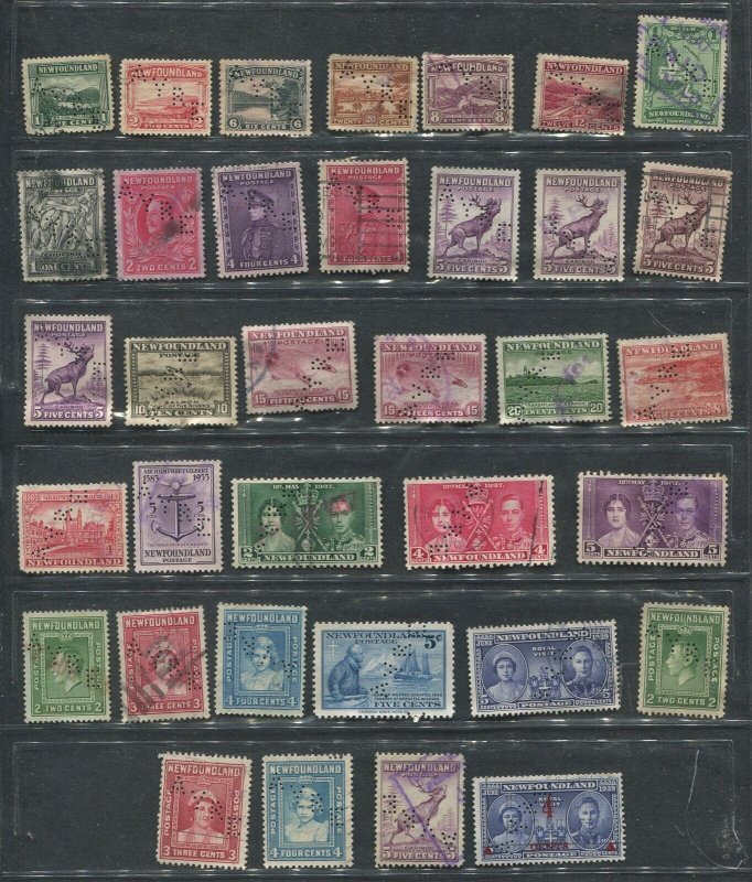 Newfoundland #131//257 Used AYRE Perfins